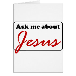 Cartão Pergunte-me sobre Jesus