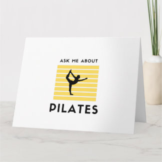 Cartão Pergunte-me sobre pilates