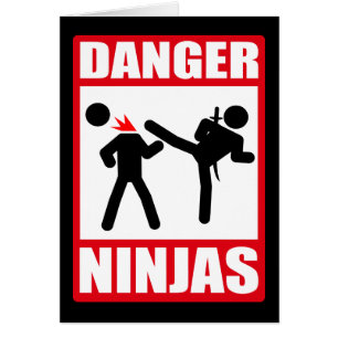Cartão Perigo Ninjas