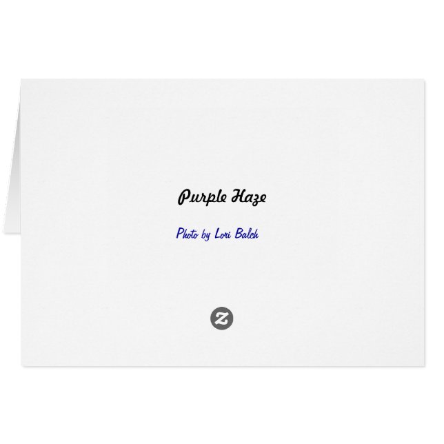 Cartão Perigo Roxo (Verso horizontal)