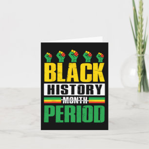 Cartão Período Do Mês Da História Negra Bhm Afro-American