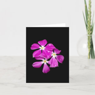 Cartão 'Periwinkle Flowers After Rainfall' Blank Card