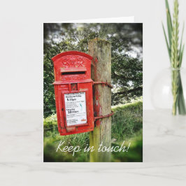 Cartão Permaneça em contacto!