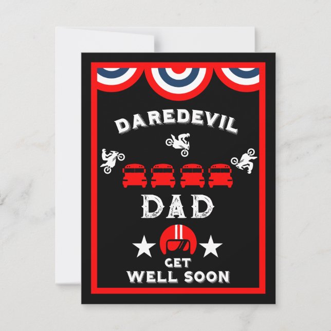 Cartão Perna Quebrada Engraçada Fica Bem (Frente)