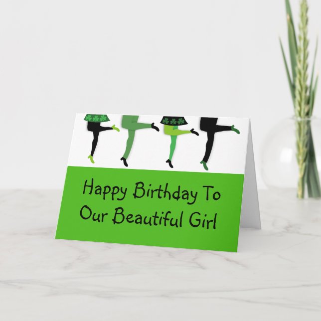 Cartão Pernas de Estepdancedores Irlandeses (Frente)