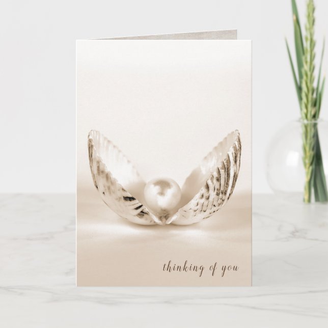 Cartão pérola de solteiro na casca (Frente)