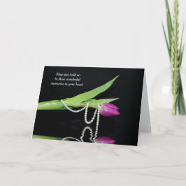 Cartão Pérolas na Simpatia das Tulipas