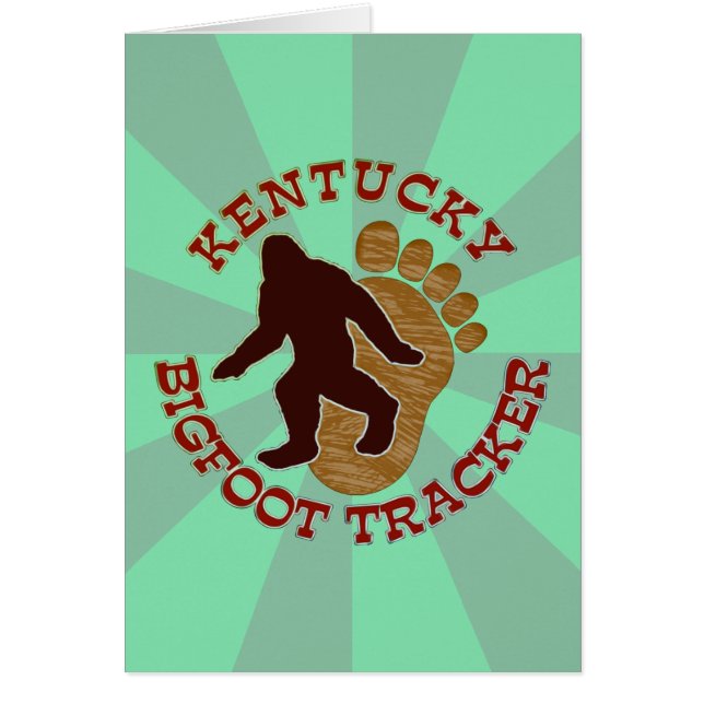 Cartão Perseguidor de Kentucky Bigfoot (Frente)