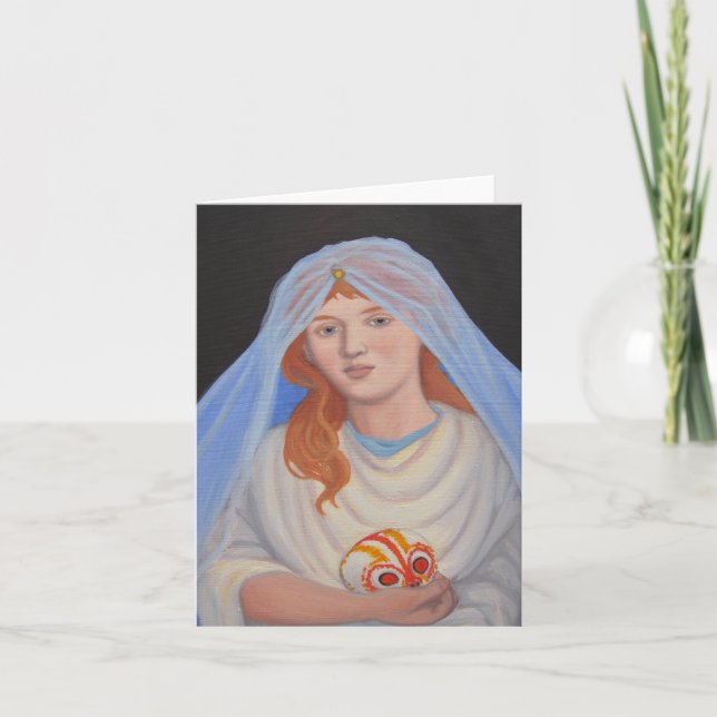 Cartão Persephone - dia do morto (Frente)