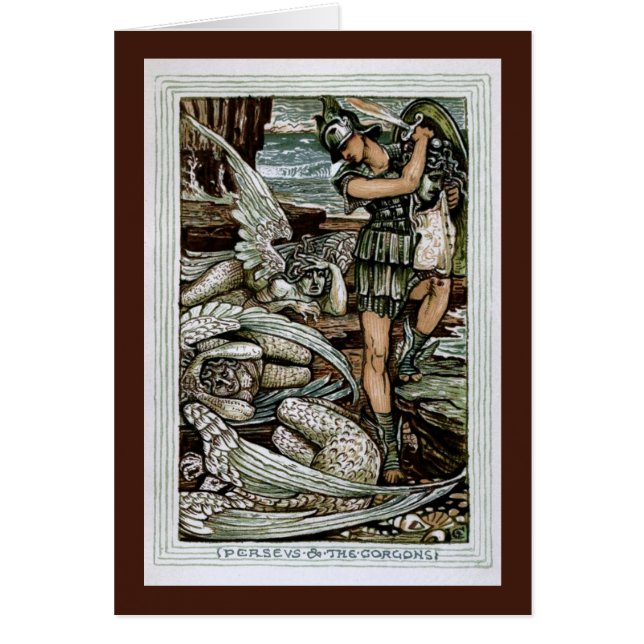 Cartão Perseus & o Gorgons (Frente)