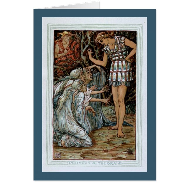 Cartão Perseus & o Graiae (Frente)