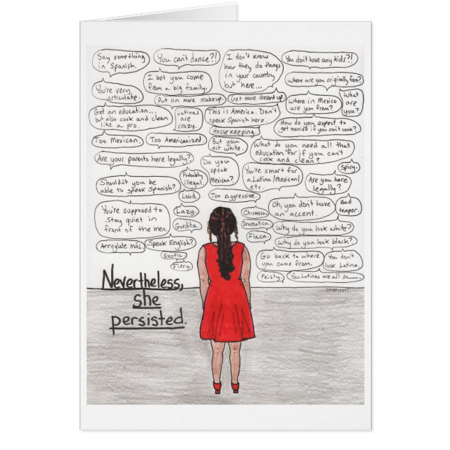 Cartão Persistiu (Latina) (Frente)