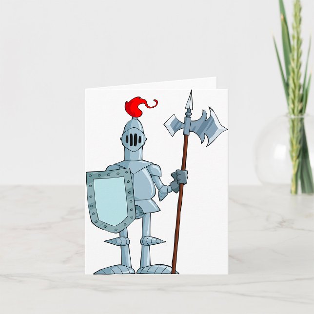 Cartão Personagem Cavaleiro de Armadura Medieval (Criador carregado)