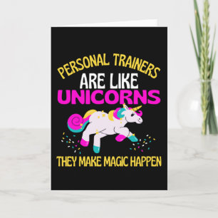 Cartão Personal Trainer Unicorn, Magical Unicorn Gym Fund