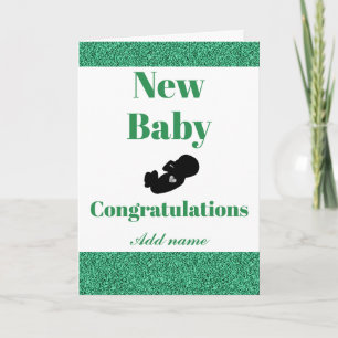 Cartão Personalised Congratulations new baby card