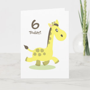 Cartão Personalised Giraffe Birthday Card