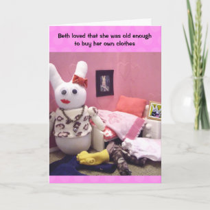 Cartão Personalised Teenage Girl Birthday Card - Humour