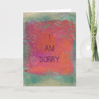 Cartão Personalização de pintura colorida cor-de-laranja