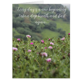 Cartão Personalização motivacional da natureza