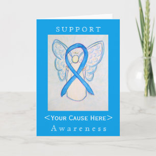 Cartão personalizado Anjo de Fita de Consciência