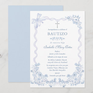 Cartão Personalizado Batizado Menina