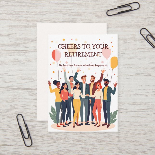 Cartão Personalizado - Colegas de Adeus (Frente/Verso In Situ)