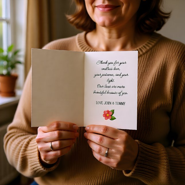 Cartão Personalizado com Foto e Escrita Sentimenta (Criador carregado)