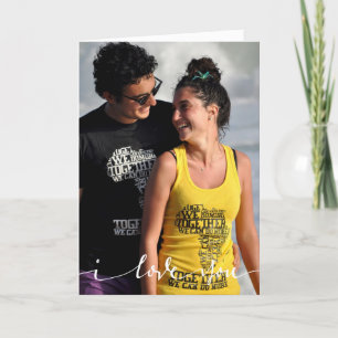 Cartão Personalizado com Foto "Eu Te Amo"