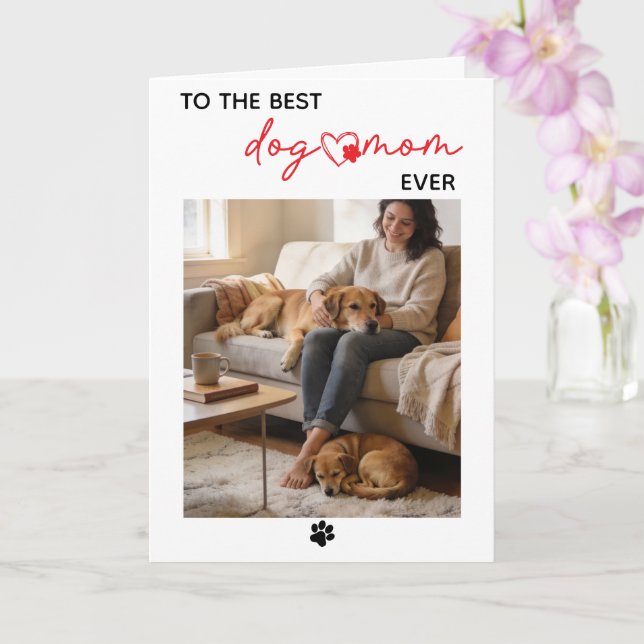 Cartão Personalizado com Nome do Cachorro – Feliz  (Orquídea)