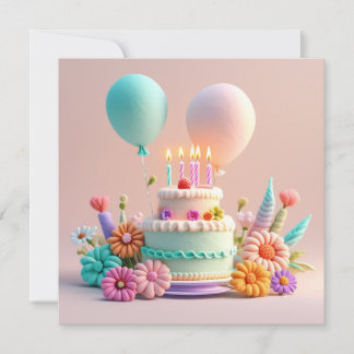 Cartão personalizado de aniversário