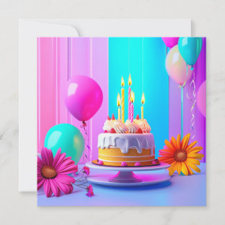 Cartão personalizado de aniversário
