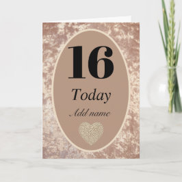 Cartão personalizado de aniversário de idade de lu