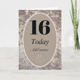 Cartão personalizado de aniversário de idade de lu