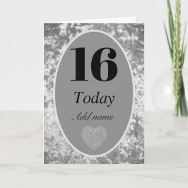 Cartão personalizado de aniversário de idade de lu