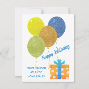 Cartão Personalizado de Aniversário Feliz Orçament