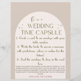 Cartão Personalizado de Cápsula de Horário de Casa