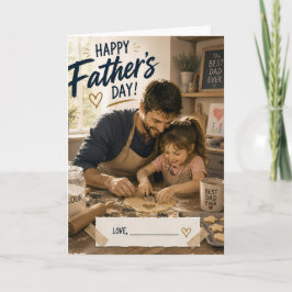 Cartão Personalizado de Dia dos Pais com Tema de P