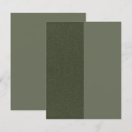 Cartão Personalizado de Duas Cores Musgo Verde Pla