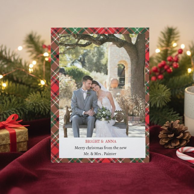 Cartão Personalizado de Feliz Natal – Bright & Ann (Criador carregado)
