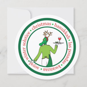 Cartão Personalizado de Feriado Comercial