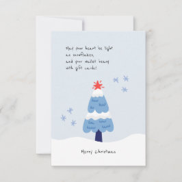 Cartão Personalizado de Feriado de Árvore Xmas Sau