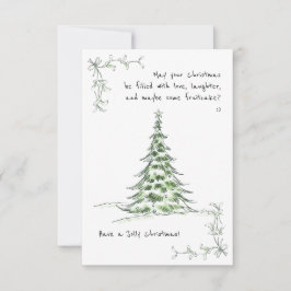 Cartão Personalizado De Feriado Xmas De Saudação S