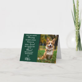 Cartão Personalizado de Foto de Simpatia Pet Perda