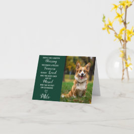 Cartão Personalizado de Foto de Simpatia Pet Perda