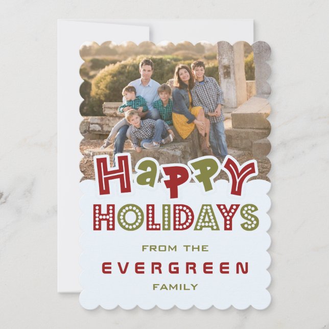 Cartão personalizado de Fotografia e Nome de Feria (Frente)