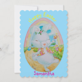CARTÃO PERSONALIZADO DE GREETING PÁSCOA PARA CRIAN