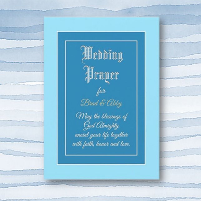Cartão personalizado de oração de casamento bonito (Criador carregado)