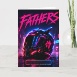 Cartão Personalizado de Pai Motociclista
