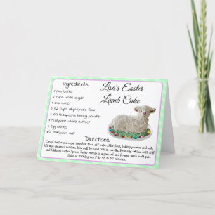 Cartão Personalizado de Páscoa de Recebimento de B