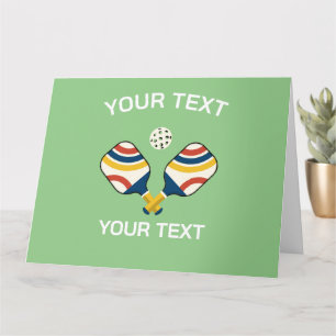 Cartão Personalizado de Pickleball